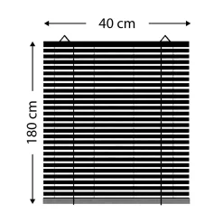 Store enrouleur à lattes (40 x 180 cm) Bambou Chocolat