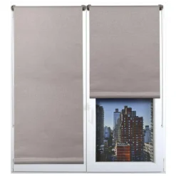 Store enrouleur occultant (60 x 180 cm) Lio Taupe