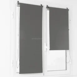 Store enrouleur occultant (45 x 180 cm) Uni Gris
