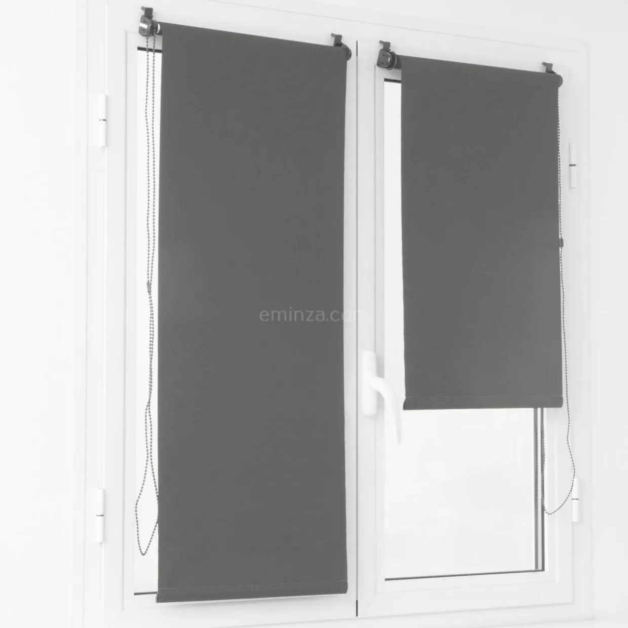 Store enrouleur occultant (45 x 90 cm) Uni Gris