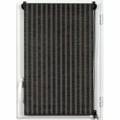 Store enrouleur tamisant (60 x 180 cm) Rayures Noir
