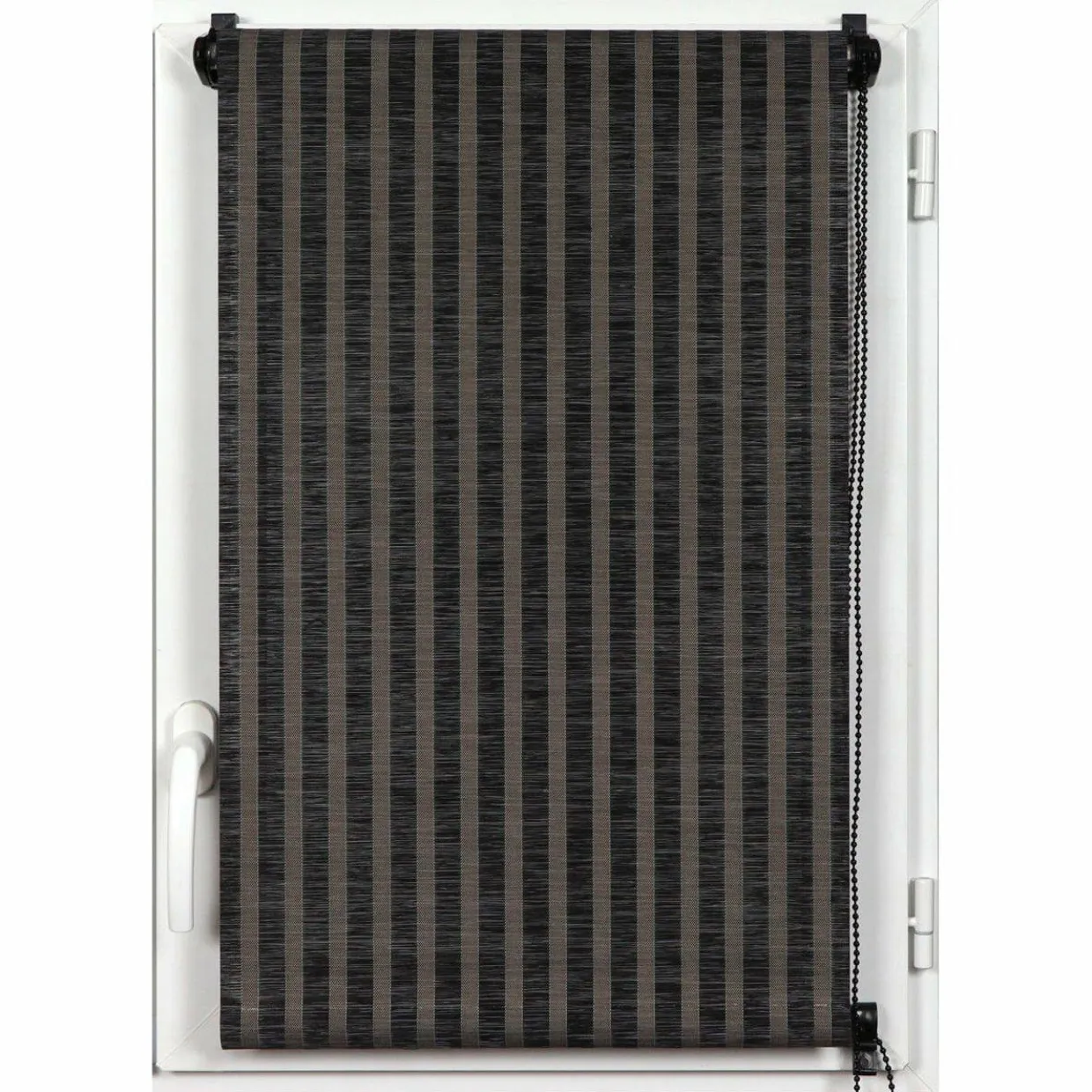 Store enrouleur tamisant (60 x 180 cm) Rayures Noir