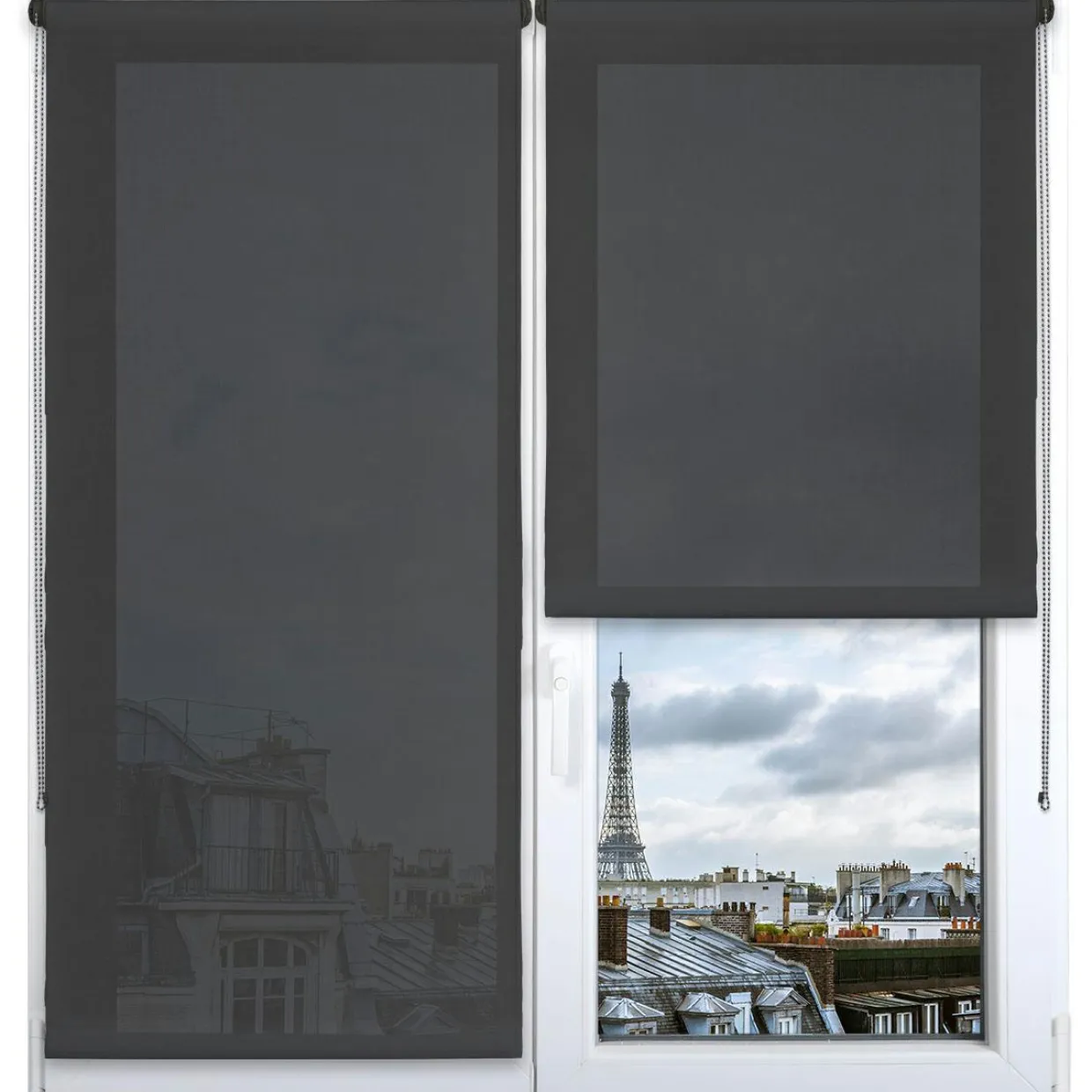 Store enrouleur tamisant (45 x 180 cm) Pure Gris béton