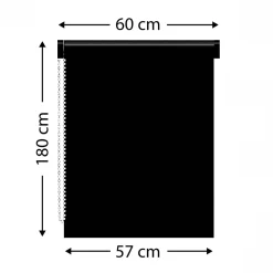 Store enrouleur tamisant (60 x 180 cm) Pure Blanc