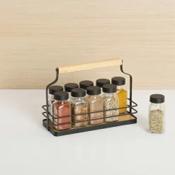 Support à épices 10 pots (21 x 9 x H16 cm) Easy kitchen