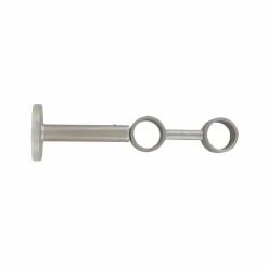 Support tringle double extensible (L190- L230 / D28 mm) Lino Argent mat