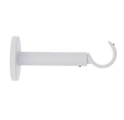 Support tringle extensible (L115 - 155 / D28 mm) Lino gouttière Blanc mat