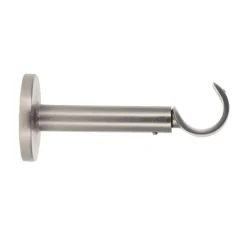 Support tringle extensible (L115 - 155 / D28 mm) Lino gouttière Argent mat