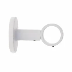 Support tringle fixe (L65 / D28) Lino Blanc mat