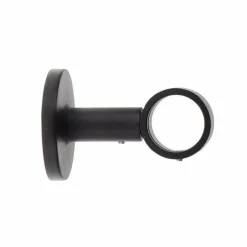 Support tringle fixe (L65 / D28) Lino Noir mat