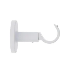 Support tringle fixe (L65 / D28 mm) Lino gouttière Blanc mat