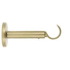 Support tringle fixe métal (L115 / D28 mm) Lino gouttière Or