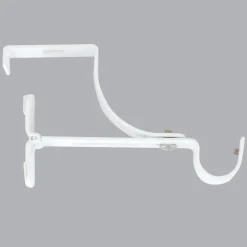 Support à tringle pour caisson de volet roulant (L135 / D20 mm) Blanc satiné