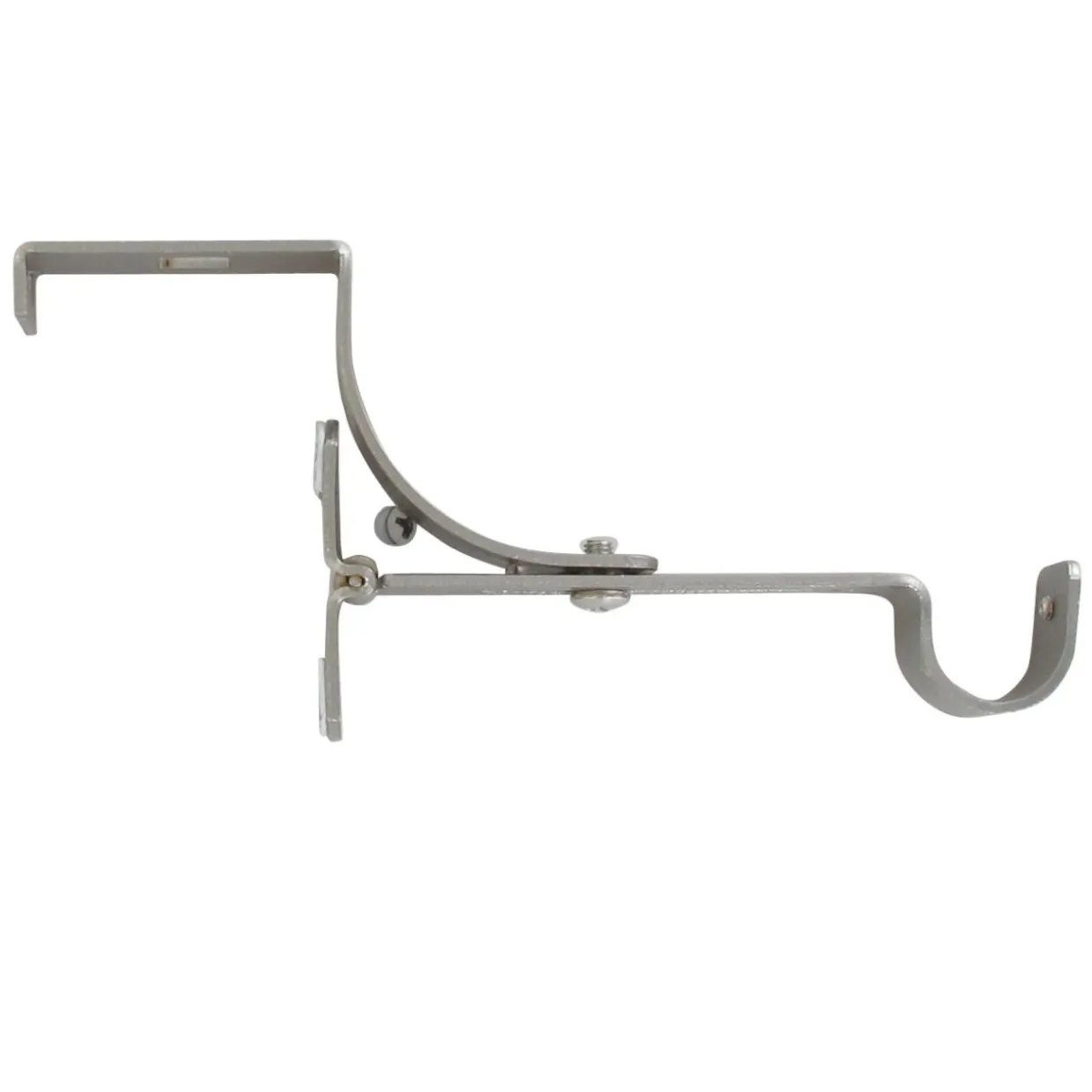 Support à tringle pour caisson de volet roulant (L135 / D20 mm) Argent mat