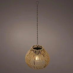 Suspension de jardin solaire LED (H28 cm) Kolparina Naturel
