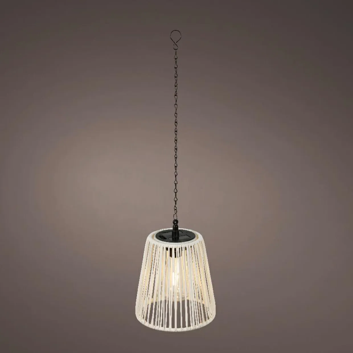 Suspension de jardin solaire LED (H58 cm) Midtown Blanc