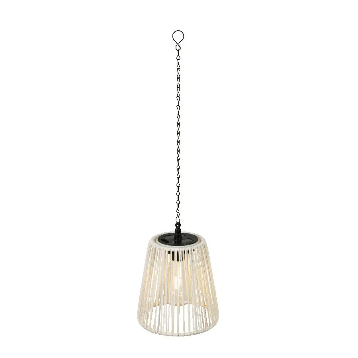 Suspension de jardin solaire LED (H58 cm) Midtown Blanc
