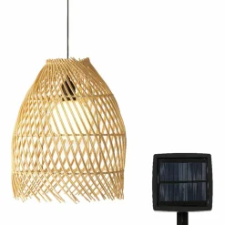 Suspension de jardin solaire LED (D28 cm) Tropical Naturel