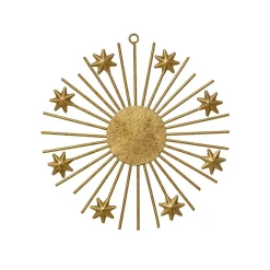 Suspension de Noël en métal (D15 cm) Lueur d'étoiles Or