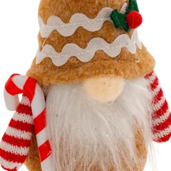 Suspension de Noël (H14 cm) Lutin gourmand Marron clair