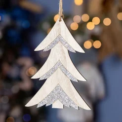 Suspension de Noël (H10 cm) Maé Argent