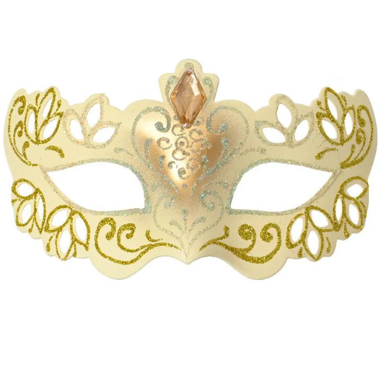 Suspension de Noël (H10 cm) Masque de bal Or