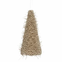 Suspension de Noël (H15 cm) Sapin artistique Champagne