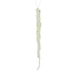 Suspension de Noël (H20 cm) Stalactite perles Nacrées