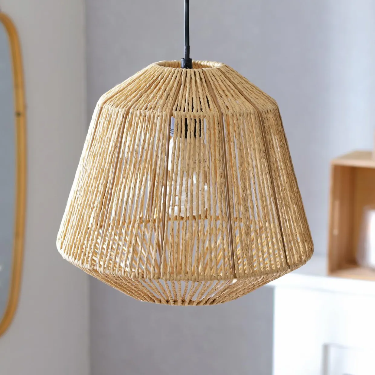 Suspension en corde (D29 cm) Ethnik Naturel