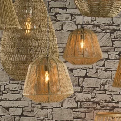 Suspension en corde (D29 cm) Ethnik Naturel
