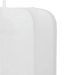 Suspension luminaire coton (25 x 35 cm) Toby Blanc