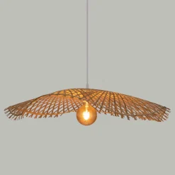 Suspension lumineuse bambou (D75 cm) Tess Naturel