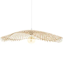 Suspension lumineuse bambou (D75 cm) Tess Naturel