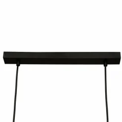 Suspension lumineuse bois acacia (L70 x H120 cm) Edena Noir