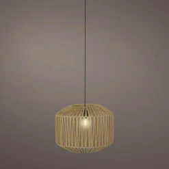 Suspension lumineuse de jardin 15 LED (D40 cm) Naxos Naturel