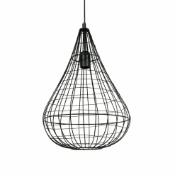 Suspension lumineuse en métal (D30 cm) Asyn Noir