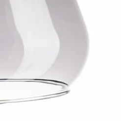 Suspension lumineuse en verre (D24 cm) Dulcia Noir