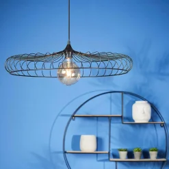 Suspension lumineuse métal (D65,5 cm) Lisa Noir