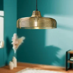 Suspension lumineuse métal (D29 cm) Lio Or