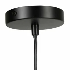 Suspension lumineuse métal et bambou (D36 cm) Envertito Beige