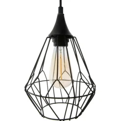 Suspension métal (D24,5 cm) Filaire Noir