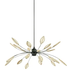 Suspension métal et pétales (D60 cm) Ellisse Beige