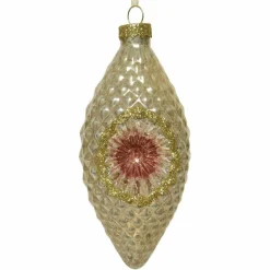Suspension précieuse (H12 cm) Olive Or