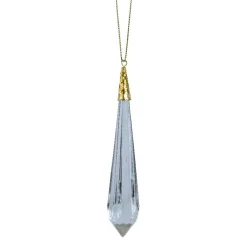 Suspension précieuse (H19 cm) Stalactite diamant Transparent