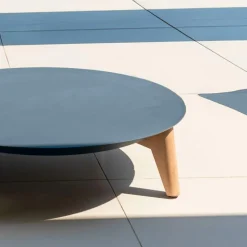 Table basse de jardin ronde (D68 cm) Monte Carlo Gris anthracite
