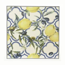 Table bistrot carrée pliable en mosaïque (58 x 58 cm) Sorrento Bleu