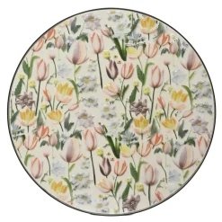 Table bistrot ronde pliable en faïence (D58 cm) Lisse Pastel