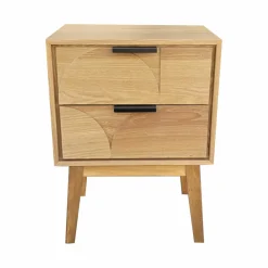 Table d'appoint bois (H60 cm) Double Hanoï Naturel