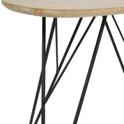 Table d'appoint tripode bois et métal (H40 cm) Gigogne