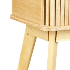 Table de chevet bois (H54 cm) Tim Beige